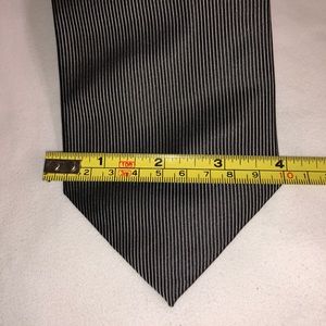 Men’s Claiborne Pin striped Black/Gray 100% Silk